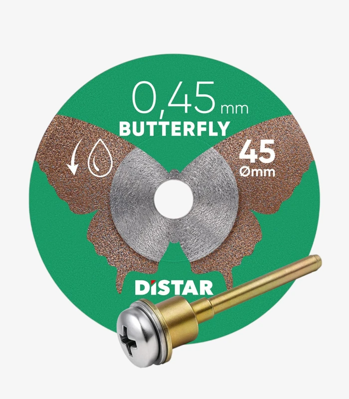 distar-butterfly-45-mm-x-04-mm Круг алмазний відрізний Distar Butterfly 45×0,45×5,8/3,2–3,0F мм (11143158073) - Зображення 1