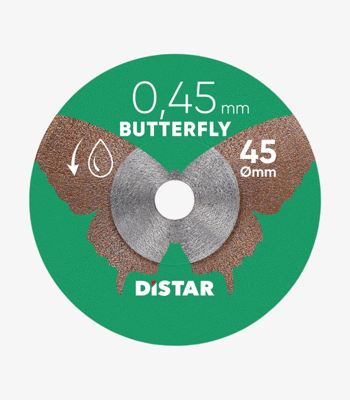 distar-butterfly-45-mm-x-045-mm Круг алмазний відрізний Distar Butterfly 45×0,45×5,8H мм (11143158074) - Зображення 1